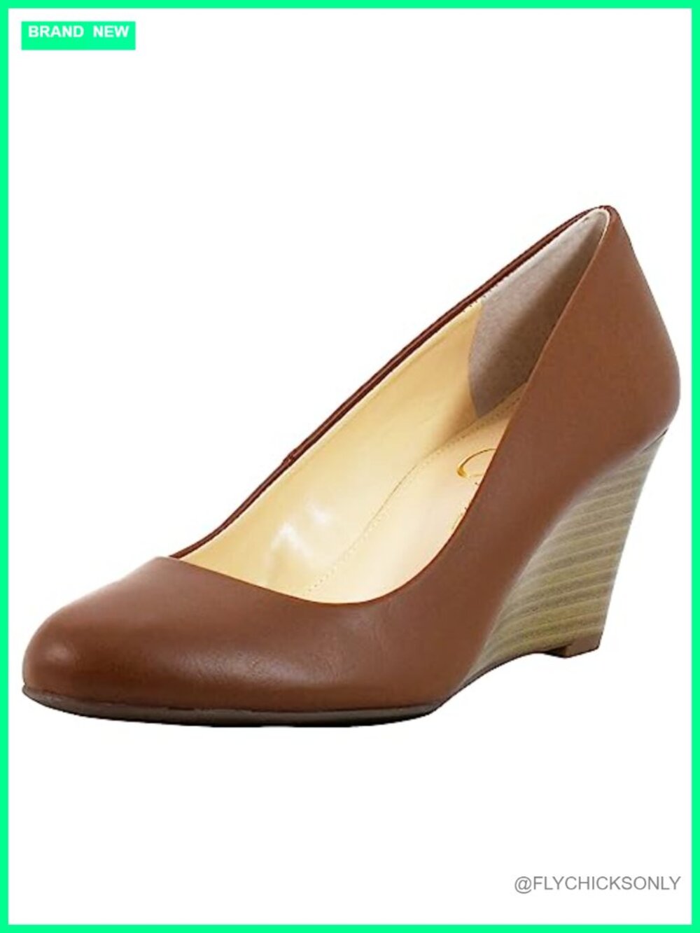 Jessica Simpson Women's Cash Slip On Wedge Round Toe Memory Foam